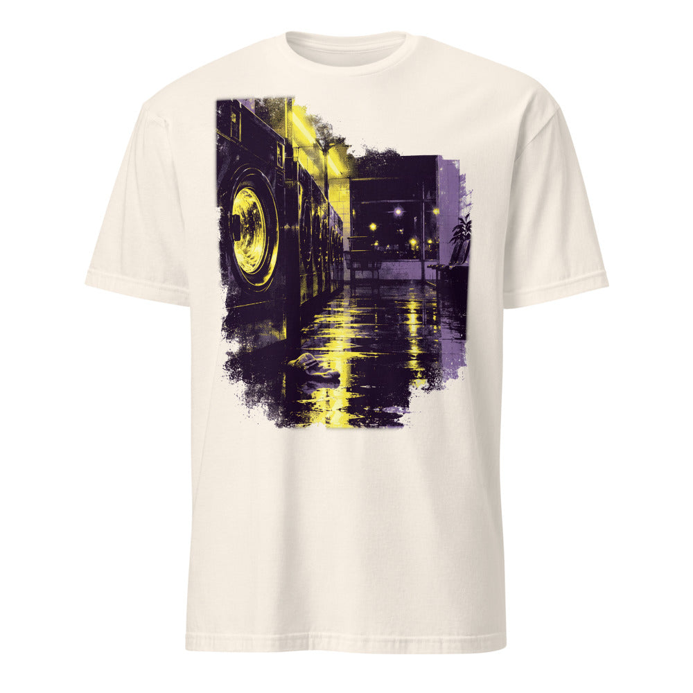 02:13 T-Shirt - Night Laundromat Illustration, Late Shift and Night Owl Gift