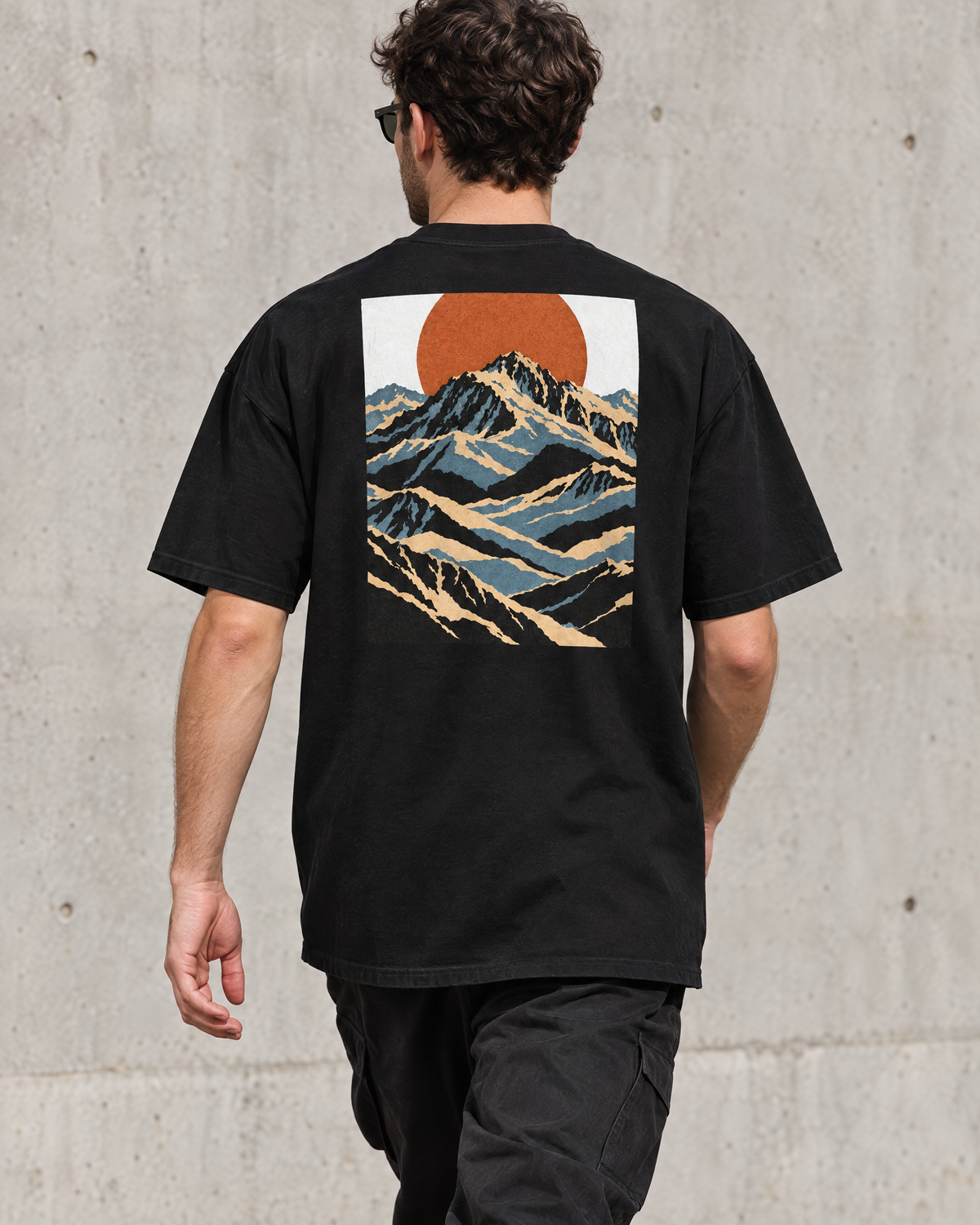 Mountain Lines worn