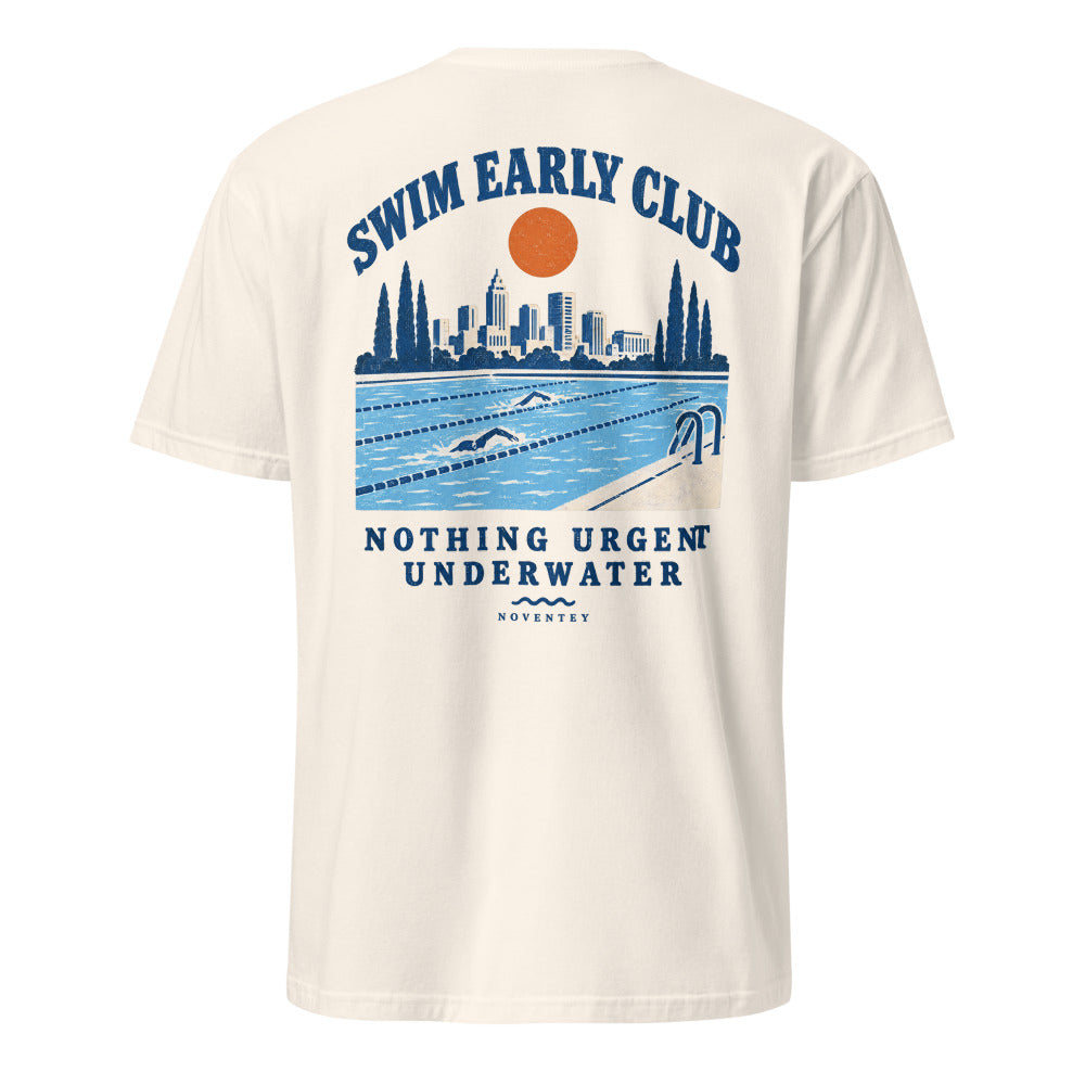 Swim Early Club, back view